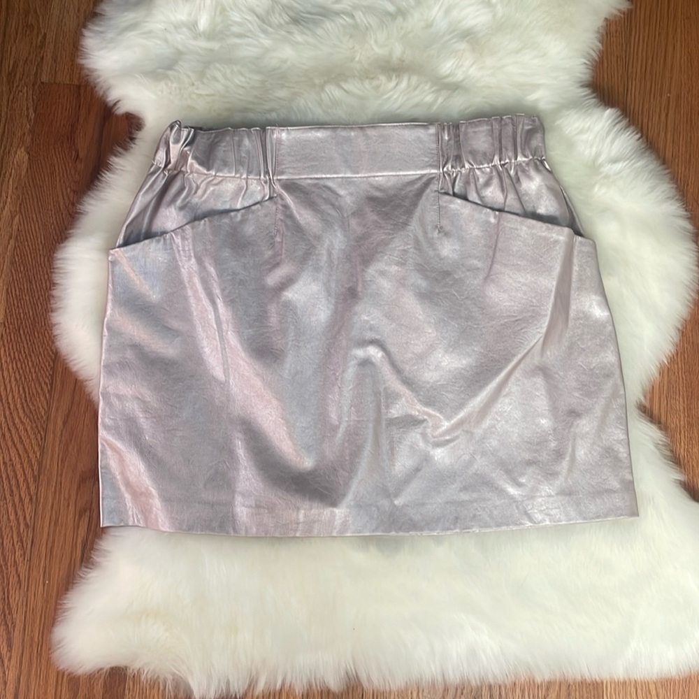 Zara NWOT pleather skirt